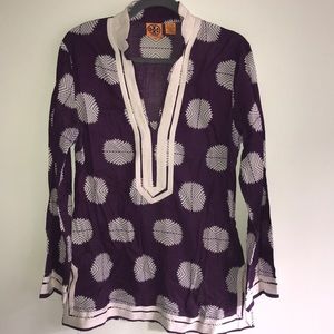 Tori Burch Cotton Tunic Cover Up Size 12